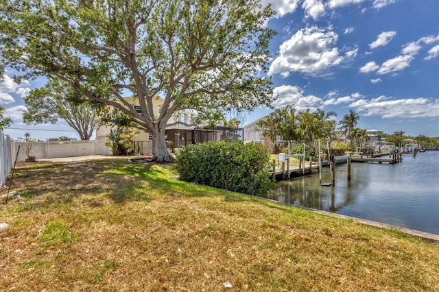 4406 17th St W, Palmetto, FL 34221 - view of yard with a water view