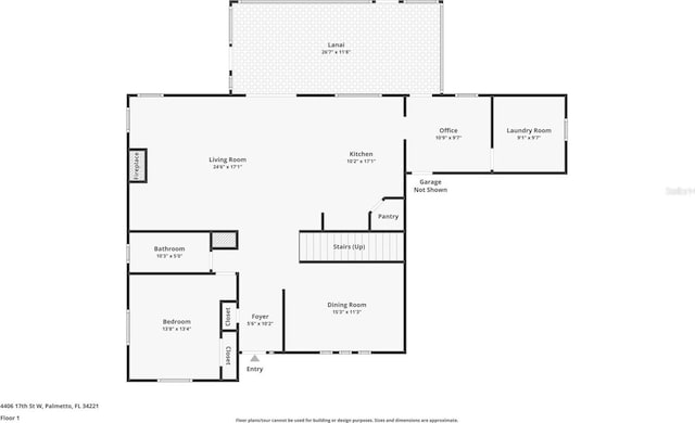 4406 17th St W, Palmetto, FL 34221 - floor plan / room layout