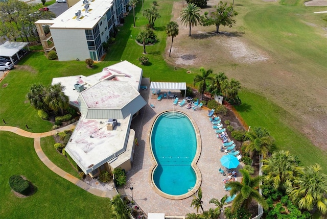 4440 Ironwood Cir Unit 509D, Bradenton, FL 34209 - aerial view of a pool area