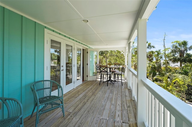 111 Faubel St, Sarasota, FL 34242 - deck with french doors