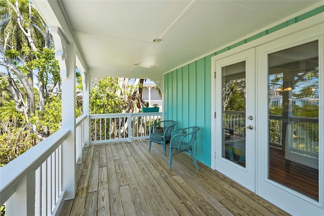 111 Faubel St, Sarasota, FL 34242 - deck with french doors