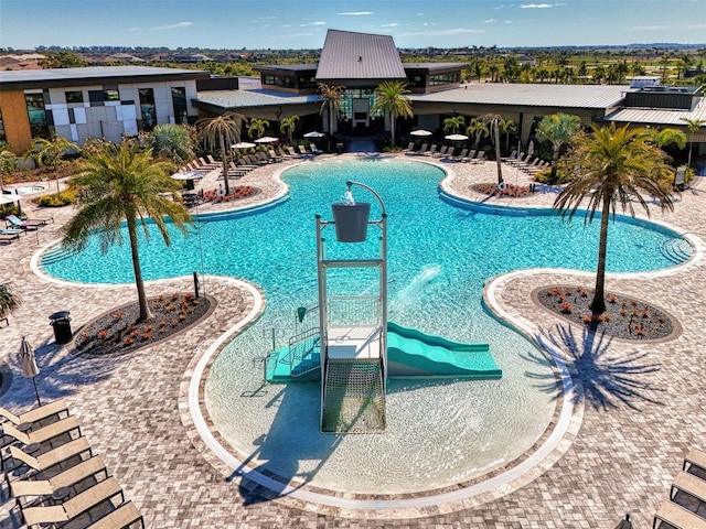 view of pool