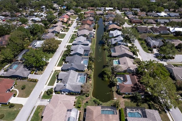 aerial view featuring a residential view