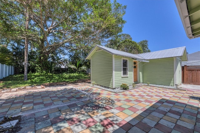 view of patio with fence