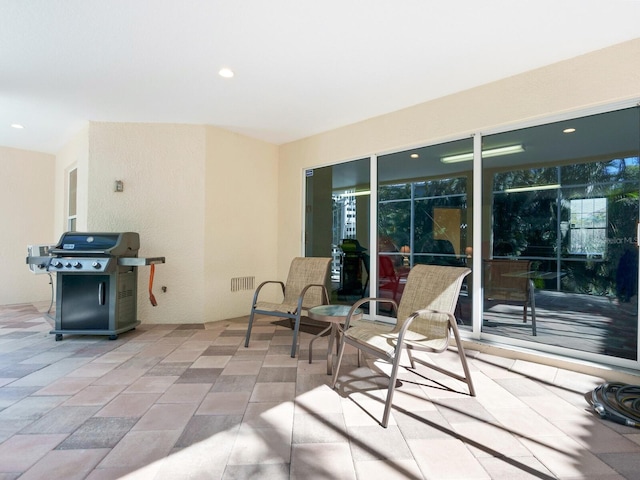 view of patio / terrace with area for grilling