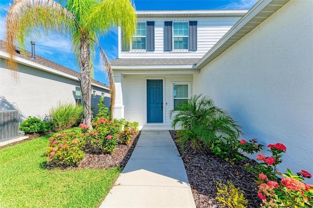 10614 Morning Marsh Ln, Parrish, FL 34219 - property entrance featuring stucco siding