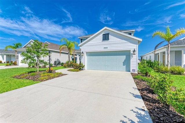 10614 Morning Marsh Ln, Parrish, FL 34219 - ranch-style home with driveway and a garage