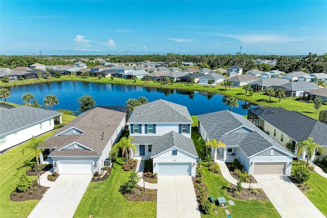 10614 Morning Marsh Ln, Parrish, FL 34219 - aerial perspective of suburban area with a nearby body of water