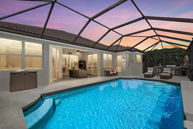 259 Golden Harbour Trl, Bradenton, FL 34212 - pool with a patio area and glass enclosure
