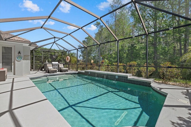 259 Golden Harbour Trl, Bradenton, FL 34212 - pool featuring a patio area and a lanai