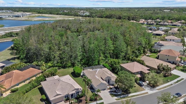 259 Golden Harbour Trl, Bradenton, FL 34212 - birds eye view of property with a view of trees, a water view, and a residential view