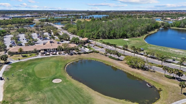 259 Golden Harbour Trl, Bradenton, FL 34212 - birds eye view of property with view of golf course and a water view