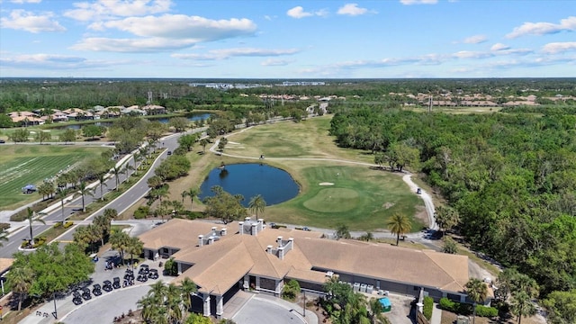 259 Golden Harbour Trl, Bradenton, FL 34212 - birds eye view of property with golf course view, a forest view, and a water view