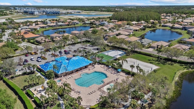 259 Golden Harbour Trl, Bradenton, FL 34212 - aerial view with a residential view and a water view