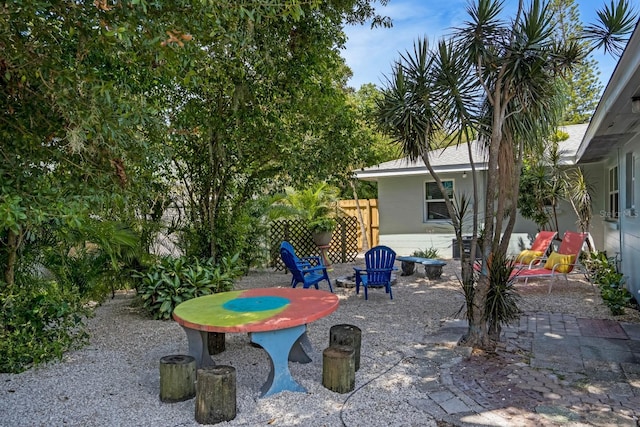 view of patio / terrace with fence