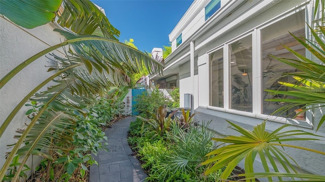 view of property exterior featuring stucco siding