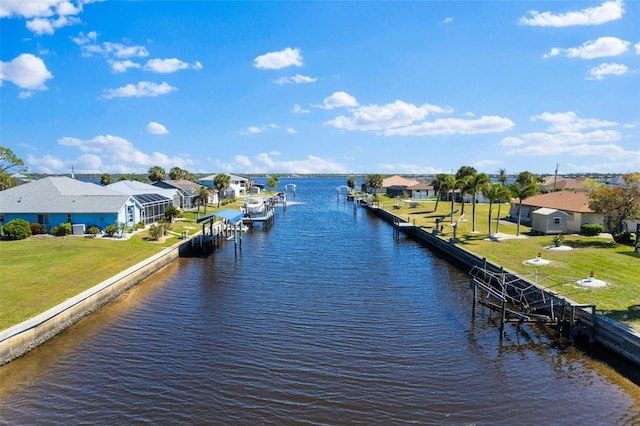 water view with a residential view