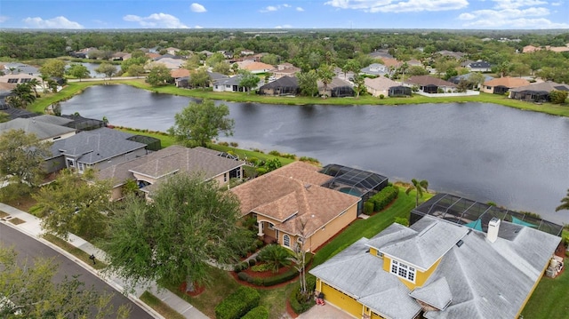12211 Aster Ave, Bradenton, FL 34212 - aerial view with a residential view and a water view