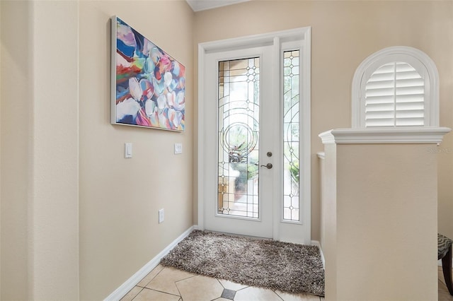 12211 Aster Ave, Bradenton, FL 34212 - foyer entrance featuring baseboards and tile patterned flooring