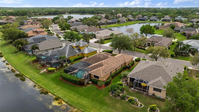 12211 Aster Ave, Bradenton, FL 34212 - birds eye view of property with a residential view and a water view