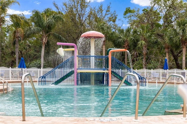 12211 Aster Ave, Bradenton, FL 34212 - view of swimming pool with fence