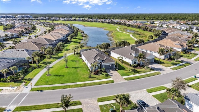 25325 Longmeadow Dr, Punta Gorda, FL 33955 - drone / aerial view featuring a water view and a residential view