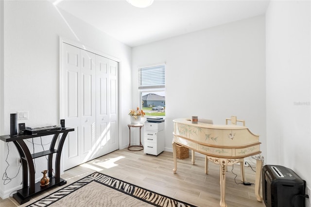 25325 Longmeadow Dr, Punta Gorda, FL 33955 - home office featuring light wood-type flooring and baseboards