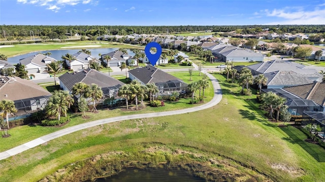 25325 Longmeadow Dr, Punta Gorda, FL 33955 - bird's eye view with a residential view and a water view