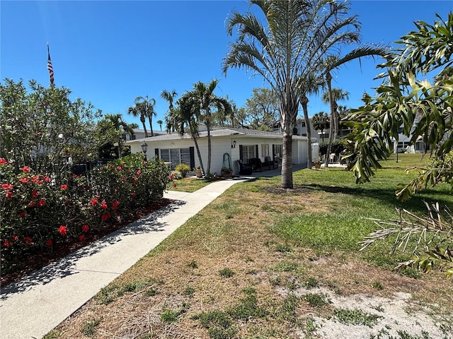 1633 Leisure Dr Unit M-37, Bradenton, FL 34207 - view of yard with a patio area