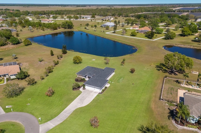 4606 Lake Fox Pl, Parrish, FL 34219 - aerial view of property and surrounding area with a large body of water