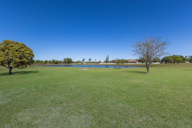 4606 Lake Fox Pl, Parrish, FL 34219 - view of green lawn with a water view