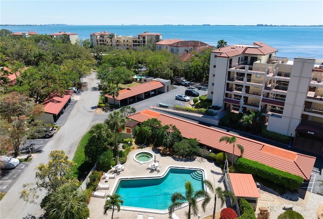 3804 Sun Eagle Ln, Bradenton, FL 34210 - bird's eye view with a water view