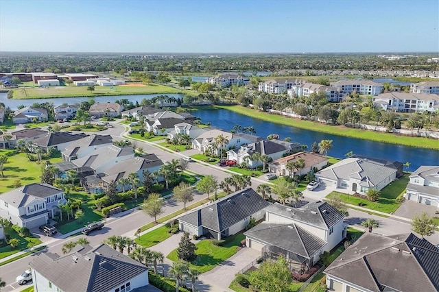 11717 Blue Hill Trl, Lakewood Ranch, FL 34211 - drone / aerial view featuring a residential view and a water view