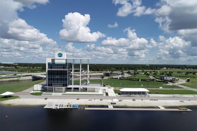 11717 Blue Hill Trl, Lakewood Ranch, FL 34211 - birds eye view of property featuring a water view