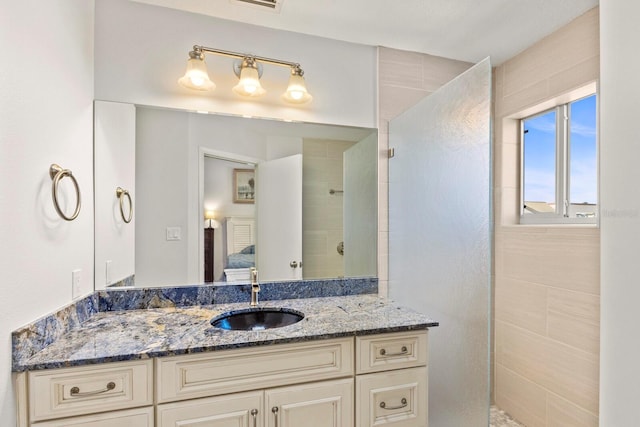 1928 Harbourside Dr Unit 1403, Longboat Key, FL 34228 - ensuite bathroom with a walk in shower and vanity