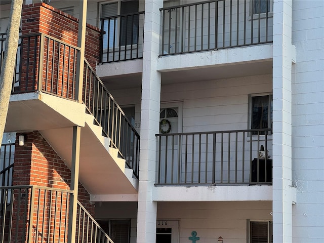 exterior space with stairway