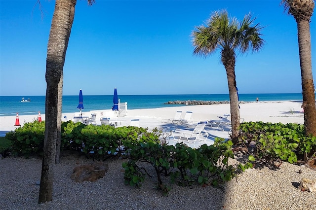 2100 Benjamin Franklin Dr Unit 104, Sarasota, FL 34236 - water view featuring local beach