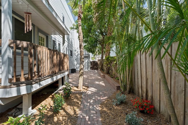 view of home's exterior with a fenced backyard