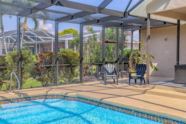4704 Coral Lake Dr, Bradenton, FL 34210 - pool with a patio and a lanai