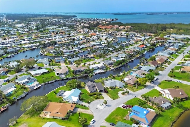 4704 Coral Lake Dr, Bradenton, FL 34210 - drone / aerial view featuring a residential view and a water view