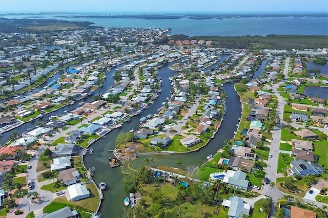 4704 Coral Lake Dr, Bradenton, FL 34210 - aerial view with a water view and a residential view
