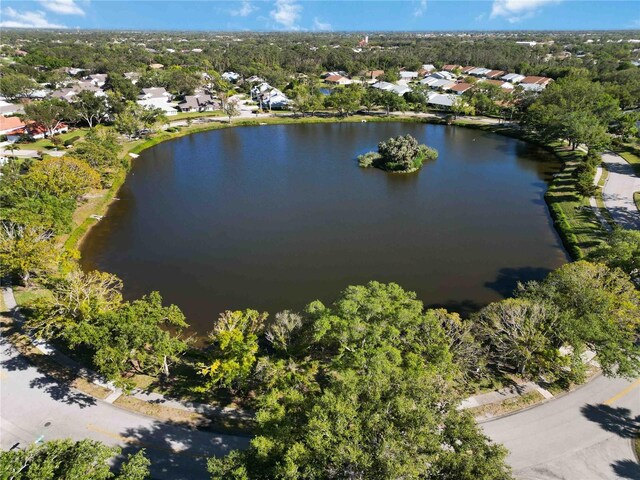 1118 Deardon Dr, Venice, FL 34292 - bird's eye view featuring a water view and a residential view