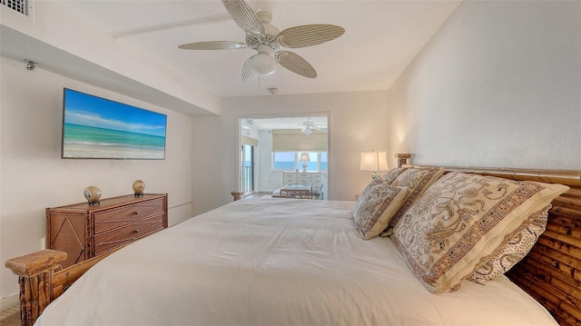 2675 Gulf Of Mexico Dr Unit 403, Longboat Key, FL 34228 - bedroom with ceiling fan and visible vents