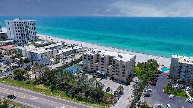 2675 Gulf Of Mexico Dr Unit 403, Longboat Key, FL 34228 - bird's eye view with a water view and a view of the beach