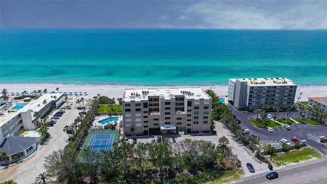 2675 Gulf Of Mexico Dr Unit 403, Longboat Key, FL 34228 - bird's eye view featuring a water view and a beach view