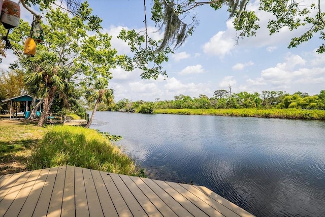 6737 Lincoln Rd, Bradenton, FL 34203 - dock area featuring a water view