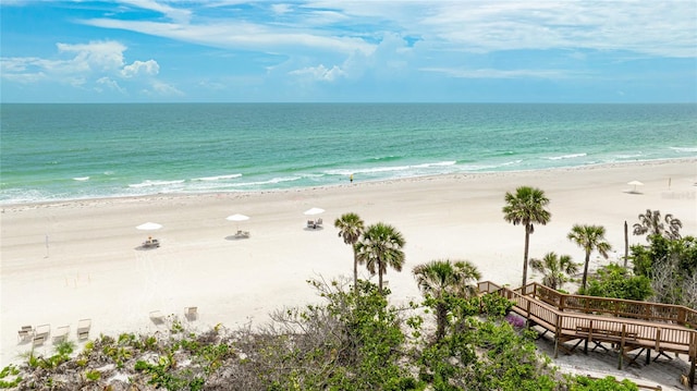 1211 Gulf Of Mexico Dr Unit 309, Longboat Key, FL 34228 - water view featuring nearby beach