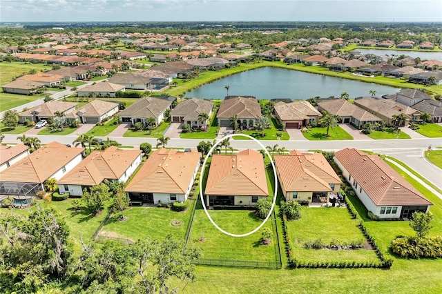 10015 Marbella Dr, Bradenton, FL 34211 - aerial perspective of suburban area featuring a nearby body of water