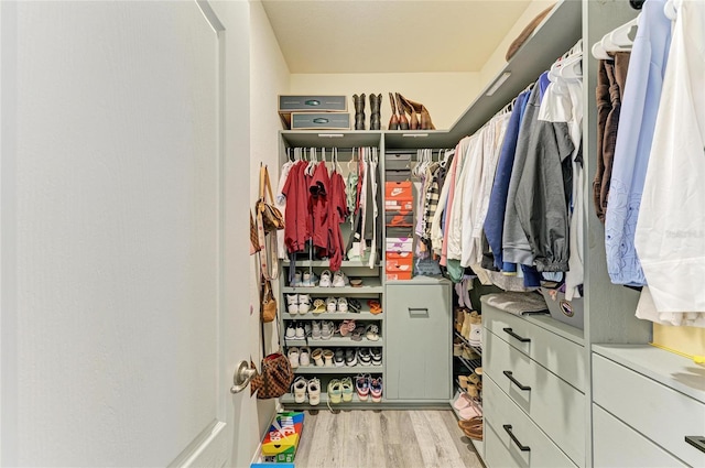 10015 Marbella Dr, Bradenton, FL 34211 - spacious closet featuring wood finished floors