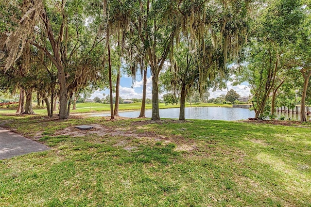 10015 Marbella Dr, Bradenton, FL 34211 - view of grassy yard with a water view